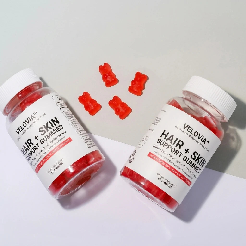 Hair Skin and Nails Gummies – Biotin 6000mcg Premium Formula